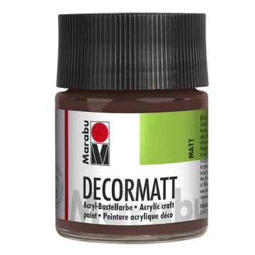 Photo 14010005040 MARABU : Peinture acrylique Decormatt - 50 ml - Marron