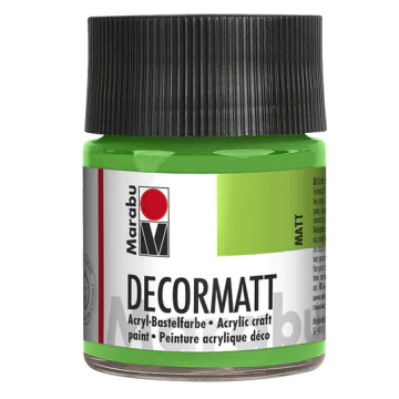 Photo 14010005066 MARABU : Peinture acrylique Decormatt - 50 ml - Vert jaunâtre