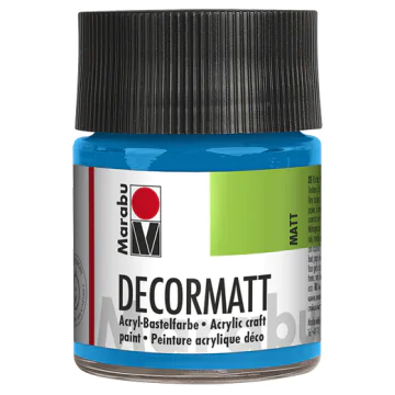 Photo 14010005095 MARABU : Peinture acrylique Decormatt - 50 ml - Bleu azur