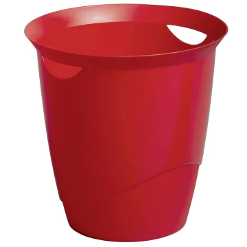 Photo DURABLE : Corbeille à papier Trend 16 litres - Rouge - 1701710080
