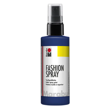 Photo MARABU : Peinture à vaporiser pour textile clair - Bleu Nuit 17190050293