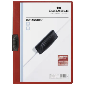 Photo Chemise de présentation A4 à clip - Rouge (DURABLE 2270-03)