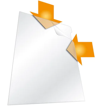 Photo DURABLE : Lot de 100 pochettes à coins A4 - Transparent 2337-19