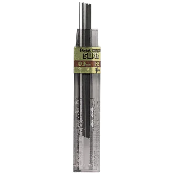 Photo PENTEL : Lot de 12 mines de rechange 0,3 mm - HB - 300-HB