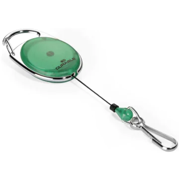 Photo DURABLE : Porte badges avec jojo - Vert transparent