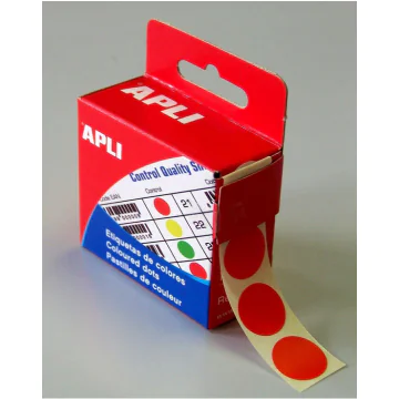 Photo  Pastilles adhésives 15 mm - Rouge AGIPA 115011 Etiquettes
