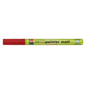 Photo MARABU  Deco Painter Matt 01220031125 : Marqueur décoratif  - Rouge cerise utilisation