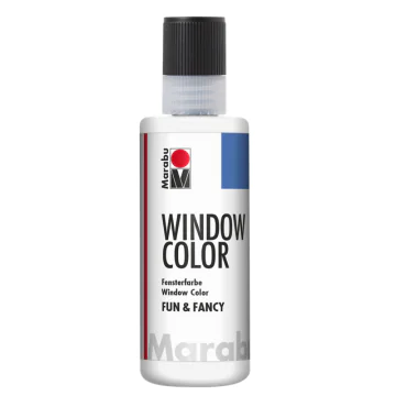 MARABU FUN & FANCY :  Peinture pour Window Color  - 80 ml - Blanc 04060004070