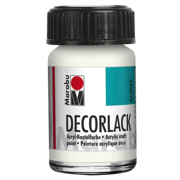 Photo MARABU : Vernis acrylique - Decorlack - 15 ml - Blanc