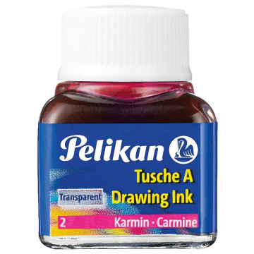 Photo PELIKAN :  Encre de chine A - Rouge carmin  Dessin et écriture