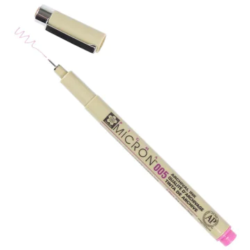 Photo Stylo feutre à pointe fine - Rose - 0,2 mm : SAKURA Pigma Micron 005