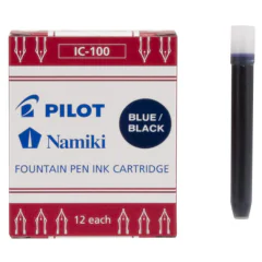 Photo Boite de 12 cartouches d'encre Mini - Noir : PILOT Namiki