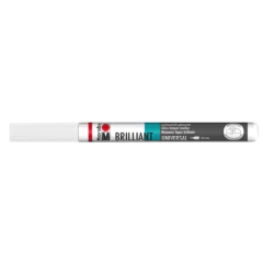 Photo Marqueur laque décoratif - 0,8 mm - Blanc MARABU Brilliant Painter