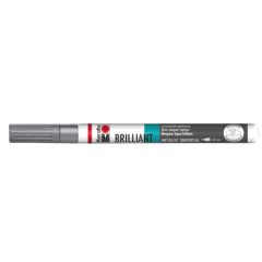 Photo Marqueur laque décoratif - 0,8 mm - Argent MARABU Brillant Painter