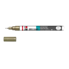 Photo Marqueur laque décoratif - 0,8 mm - Or MARABU Brilliant Painter