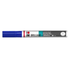 Photo Marqueur laque décoratif - 2 à 4 mm - Bleu Lapis MARABU Brilliant Painter