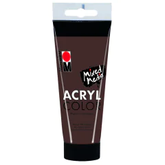 Photo Peinture acrylique mat Marron - MARABU AcrylColor  de 100 ml