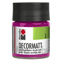 Photo 14010005014 MARABU : Peinture acrylique Decormatt - 50 ml - Magenta