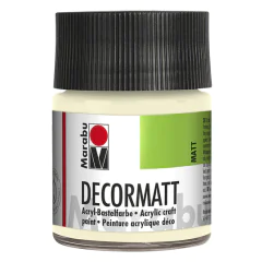 Photo 14010005271 MARABU : Peinture acrylique Decormatt - 50 ml - Ivoire