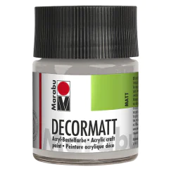 Photo 14010005782 MARABU : Peinture acrylique Decormatt - 50 ml - Argent métallique