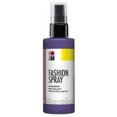 Photo MARABU : Peinture à vaporiser pour textile clair - Prune 17190050037
