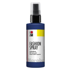 Photo MARABU : Peinture à vaporiser pour textile clair - Bleu Nuit 17190050293