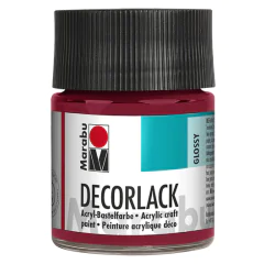 Photo MARABU : Vernis acrylique - Decorlack - 50 ml - Rouge carmin
