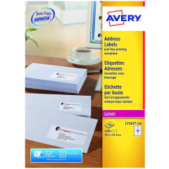 Photo Étiquettes adresses - 99,1 x 33,9 mm  AVERY L7162-250.FR
