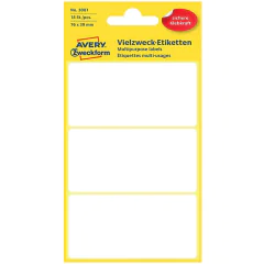 Photo Étiquettes autocollantes - 76 x 39 mm - Blanc AVERY 3081