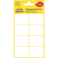 Photo Étiquettes adhésives - 38 x 29 mm - Blanc AVERY 3078 