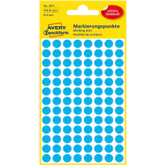 Photo Pastilles adhésives - 8 mm - Bleu AVERY