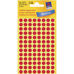 Photo Pastilles adhésives - 8 mm - Rouge AVERY