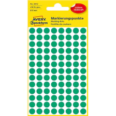 Photo Pastilles adhésives - 8 mm - Vert AVERY