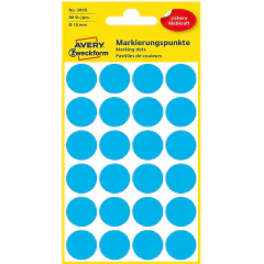 Photo Pastilles adhésives - 18 mm - Bleu AVERY