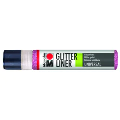 Photo MARABU Glitter-Liner 18030009533 : Peinture pour textile - Rose brillant