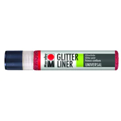 Photo MARABU Glitter-Liner 18030009538 : Peinture pour textile - Rubis brillant