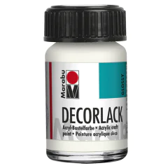 Photo MARABU : Vernis acrylique - Decorlack - 15 ml - Blanc