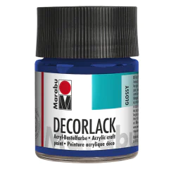 Photo MARABU : Vernis acrylique - Decorlack - 50 ml – Bleu moyen