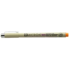 Photo Stylo feutre à pointe fine - Orange - 0,2 mm : SAKURA Pigma Micron 005