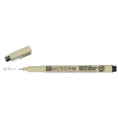 Photo Stylo feutre à pointe fine - 0,3 mm - Noir : SAKURA Pigma Micron 02